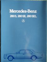 Mercedes Benz 280S 280SE 280SEL W126 November 1983 Prospekt