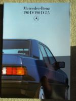 Mercedes Benz 190D +2.5 W201 Katalog Juni 1986