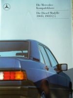 Mercedes Benz 190D +2.5 W201 Katalog Dezember 1986