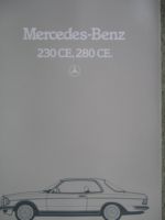 Mercedes Benz 230CE 280CE C123 Katalog November 1983