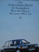 Mercedes Benz 190E 2.6 W201 Katalog Rarität