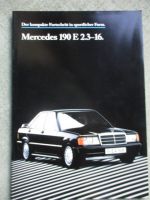 Mercedes Benz 190E 2.3-16 W201 Katalog November 1985