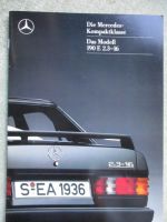 Mercedes Benz 190E 2.3-16 W201 Katalog August 1987