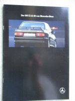 Mercedes Benz 190E 2.5-16 W201 Katalog Juli 1989