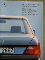 Mercedes Benz 200D 250D 300D 4Matic 300D Turbo +4Matic Januar 1988 W124