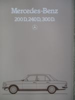 Mercedes Benz 200D 240D 300D W123 Limousine Juni1983