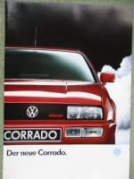 VW Corrado Typ53I G60 Prospekt August 1988+Preisliste
