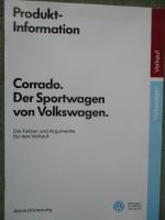 VW Corrado Typ53i Prodluktinformation Fakten Argumente für den Verkauf Juli 1988 intern