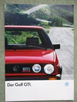 VW Golf GTI Typ16E Prospekt Januar 1987 +Technik/Ausstattung