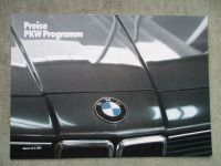 BMW Preisliste E30 E28+M535i E23 E24+Katalysator Februar 1985