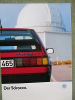 VW Scirocco Typ53B +GT16V GTX 16V Prospekt Juli 1986