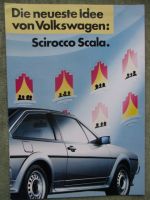 VW Scirocco Scala 53kw 55kw 66kw 70kw Katalysator 82kw Prospekt September 1986