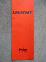 VW Derby Typ86 Preisliste 13.August 1979 L GL gelocht