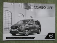 Opel Combo Life Preisliste November 2019 81kw 96kw +Diesel 75kw 96kw +N1