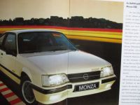 Opel Monza GSE Sonderkatalog September 1983