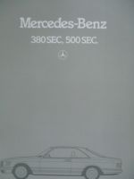 Mercedes Benz 380SEC 500SEC C126 Mai 1984