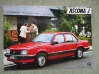 Opel Ascona C J Prospektblatt September 1982