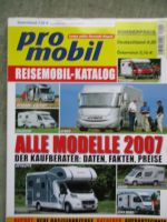 pro mobil Reisemobil Katalog 2007 Kaufberater Daten Fakten Preise Knaus Hymer Chausson Dethleffs Bürstner