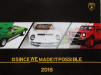 Lamborghini Kalender 2018 Since we made it possible Miura, Countach, Urus, LM002 Großformat