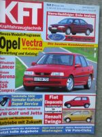 kft die Autozeitschrift 2/1993 Fiat Cinquecento und Renault Twingo, Ford Mondeo,Nissan Serena 2.0SLX,