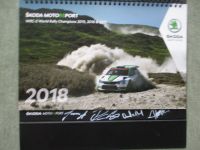 Skoda Motorsport 2018 R5 WRC +Dresler +Andersson +Autogramme