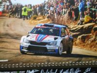 Skoda Motorsport 2019 FIA WRC2 Champions Dresler +Halttunen +Autogramme Rarität