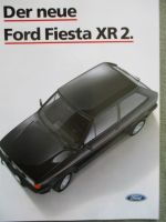 Ford Fiesta XR2 Prospekt August 1984 71kw/96ps