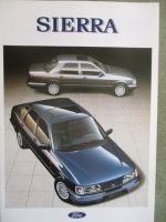 Ford Sierra Coupé Stufenheck Fließheck Turnier CLX GL XR4i Ghia Katalog Juli 1991