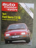 auto motor und sport 23/1982 Ford Sierra 2.0GL Sonderdruck