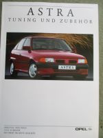 Opel Astra F Tuning & Zubehör Katalog September 1991