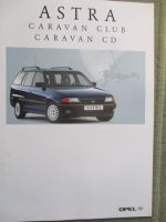 Opel Astra F Caravan Club +CD GL Club CD 1.4i kat 1.6i kat 1.8i kat 1.7d +1.7td Kat 2.0i kat Februar 1993