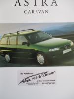 Opel Astra F Caravan GL +Club +CDX+Sport/GSi Katalog Juli 1995