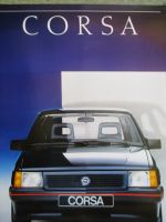 Opel Corsa A Swing GL GT +Diesel Katalog Juli 1987