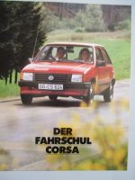 Opel Corsa A Der Fahrschul Corsa 1.0S 1.2S 1.3S Katlaog Juli 1983 Rarität