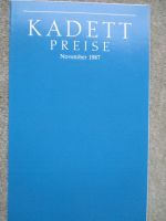 Opel Kadett E LS GLS GT GSI +Carvan +Club Preisliste Januar 1988