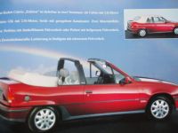 Opel Kadett E Cabrio Edition Prospekt Dezember 1988