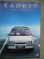 Opel Kadett E GSI Cabrio Katalog März 1987