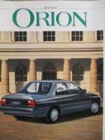 Ford Orion Prospekt CL CLX Ghia +Si Prospekt August 1990