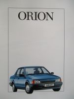 Ford Orion CL Ghia +Technik Katalog Juli 1987