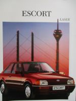 Ford Escort Laser Katalog 54kw 44kw 66kw 65kw +Diesel 44kw Katalog Juni 1989
