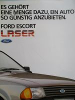 Ford Escort Laser 37kw 51kw 58kw +Diesel 40kw Katalog Januar 1985 +Turnier