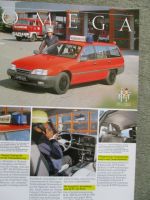 Opel Omega A ELW1 Caravan Prospektblatt Juli 1987 Rarität