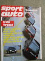 sport auto 1/1991 Vergleich Alfa 164QV vs. 300E-24 W124 vs. BMW 525i E34 vs. Omega 3000 24V vs. XM 24V vs. 605 SV24