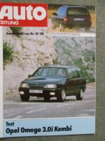 Auto Zeitung Opel Omega A 3.0i Kombi Testbericht