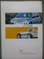 Renault Genf 1998 Motor 2.0 16V IDE +Concept-Car ZO +Postkarten