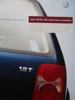 VW Passat Variant (3BG) 75kw 85kw 96kw 110kw 142kw 74kw TDI 96kw TDI 110kw Oktober 2002