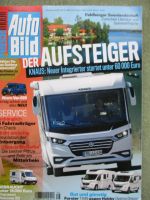 Auto Bild reisemobil 8/2020 Ahorn Van 620,chausson Welcome 50,Forster T649 vs. Hobby Optima Ontour,Knaus Live I,