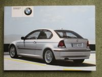 316ti-320td Betriebsanleitung 2003 Compact E46 NEU