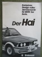 Brinkmeyer der Hai BMW 3er Serie E21 Aerodynamik Katalog Rarität