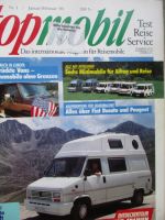 topmobil Januar/Februar 1990 Alpha Jet, SKW Concorde 620RS,VW T4,Toyota Hiace,Reimo Dschinis Khan, Reimo Mikado